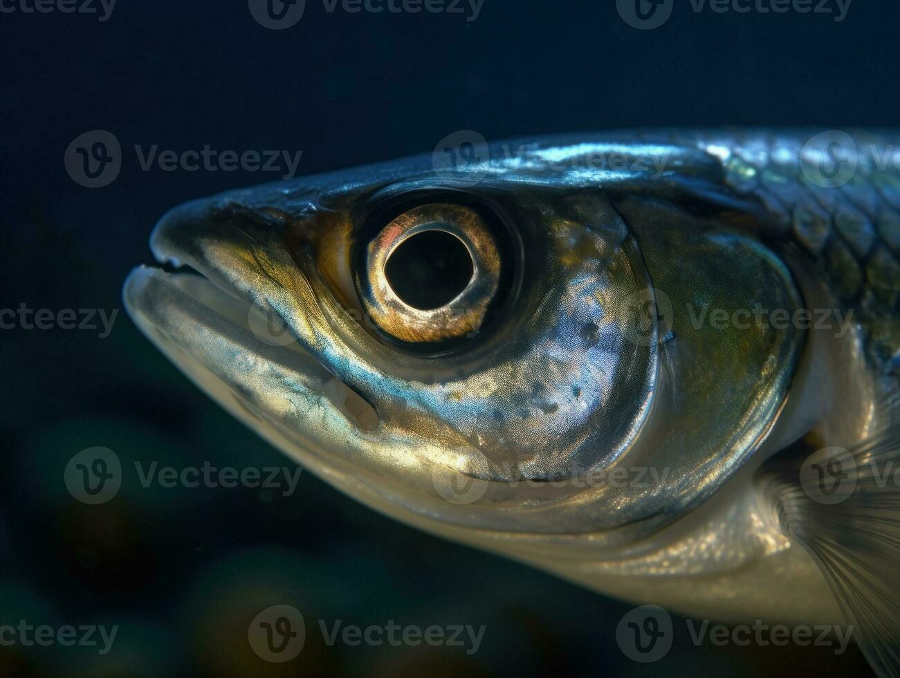 Sardine Porträt erstellt mit generativ ai Technologie foto