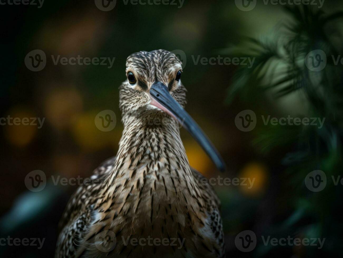 Brachvogel Vogel Porträt erstellt mit generativ ai Technologie foto