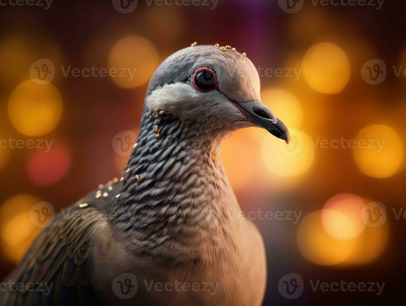 Taube Vogel Porträt erstellt mit generativ ai Technologie foto