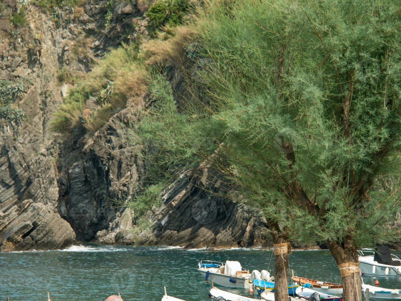 cinque terre beim das Mittelmeer Meer foto