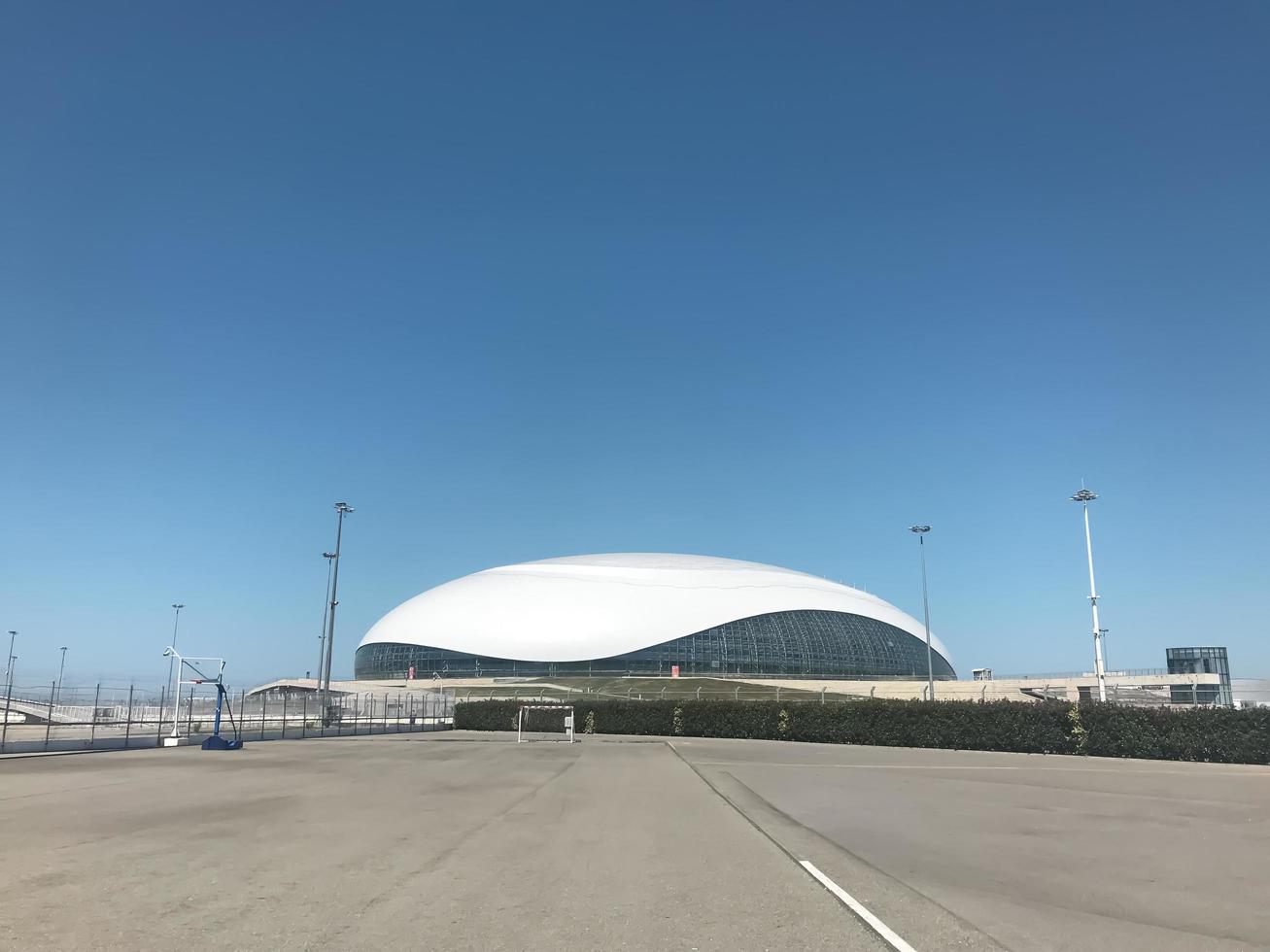 Bolschoi-Eiskuppel im Olympiapark in Sotschi, Russland, 2019 foto