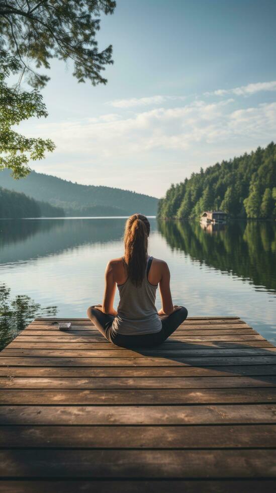 Achtsamkeit - - Yoga Meditation und Selbstpflege foto