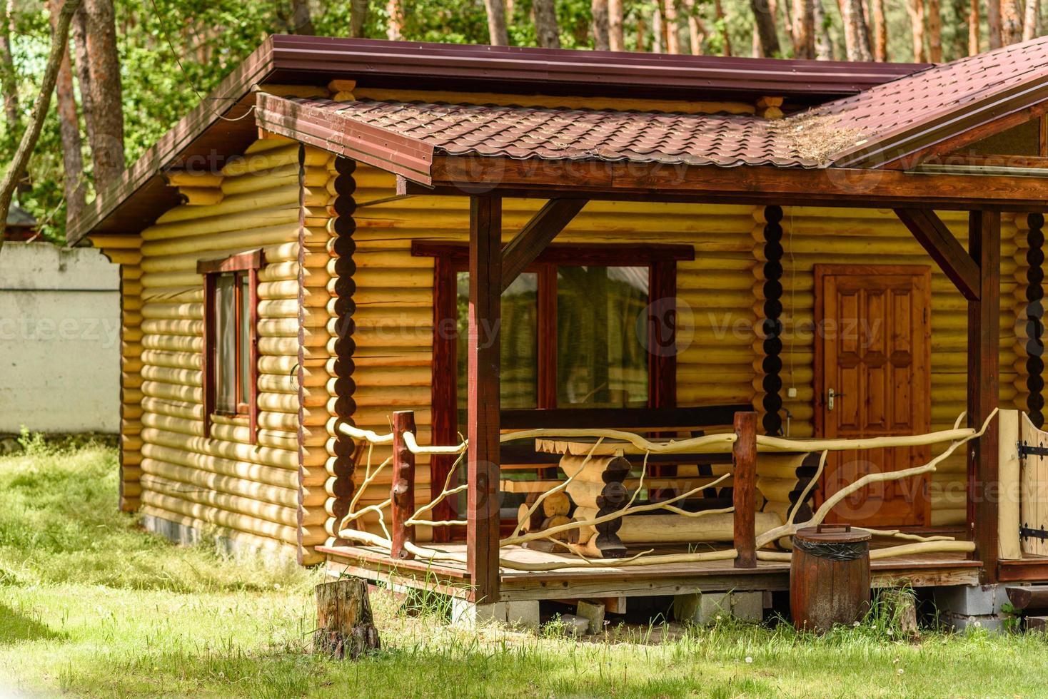 Ferienhaus Waldhütte Landhaus am See foto