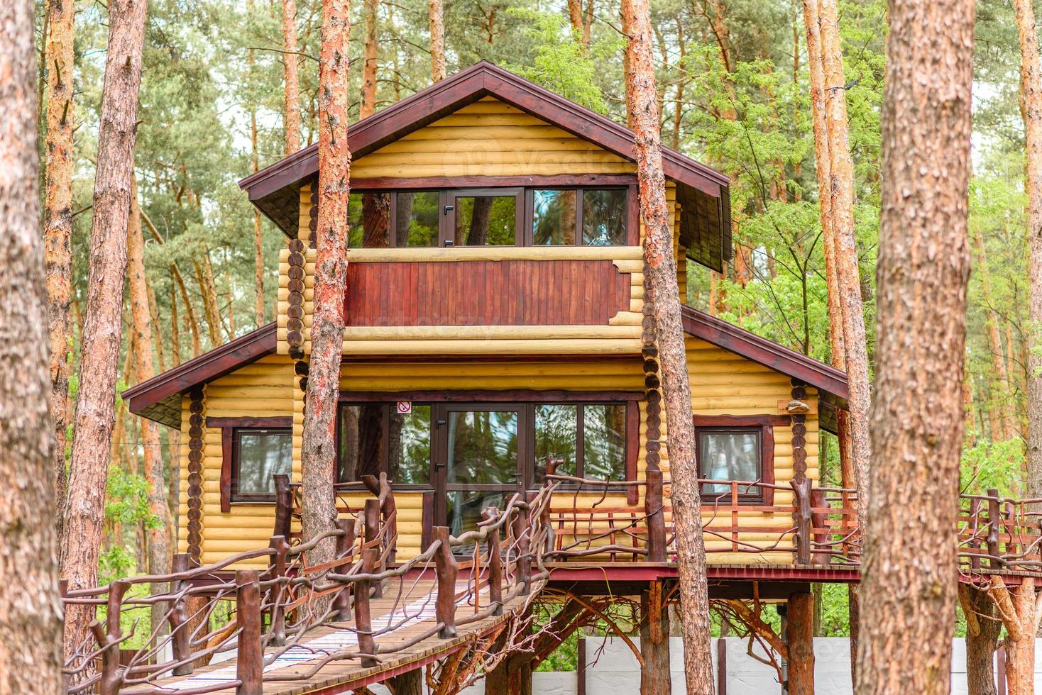 Ferienhaus Waldhütte Landhaus am See foto