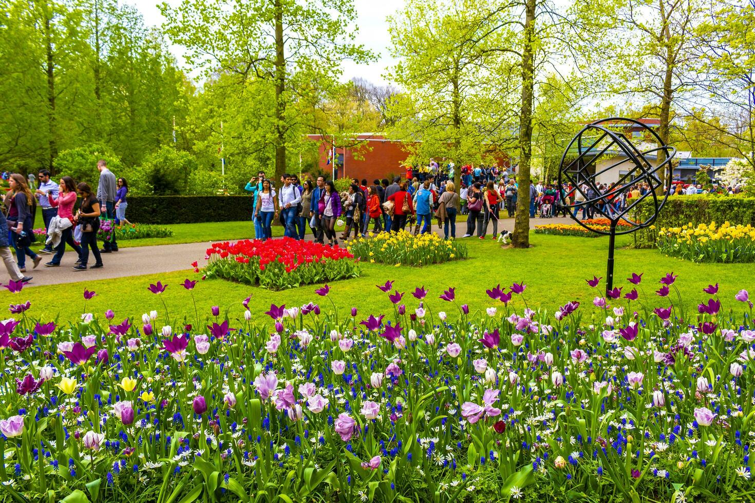 liss Süd Holland Niederlande 2014 bunt Blumen Tulpen Narzissen im keukenhof Park liss Holland Niederlande. foto