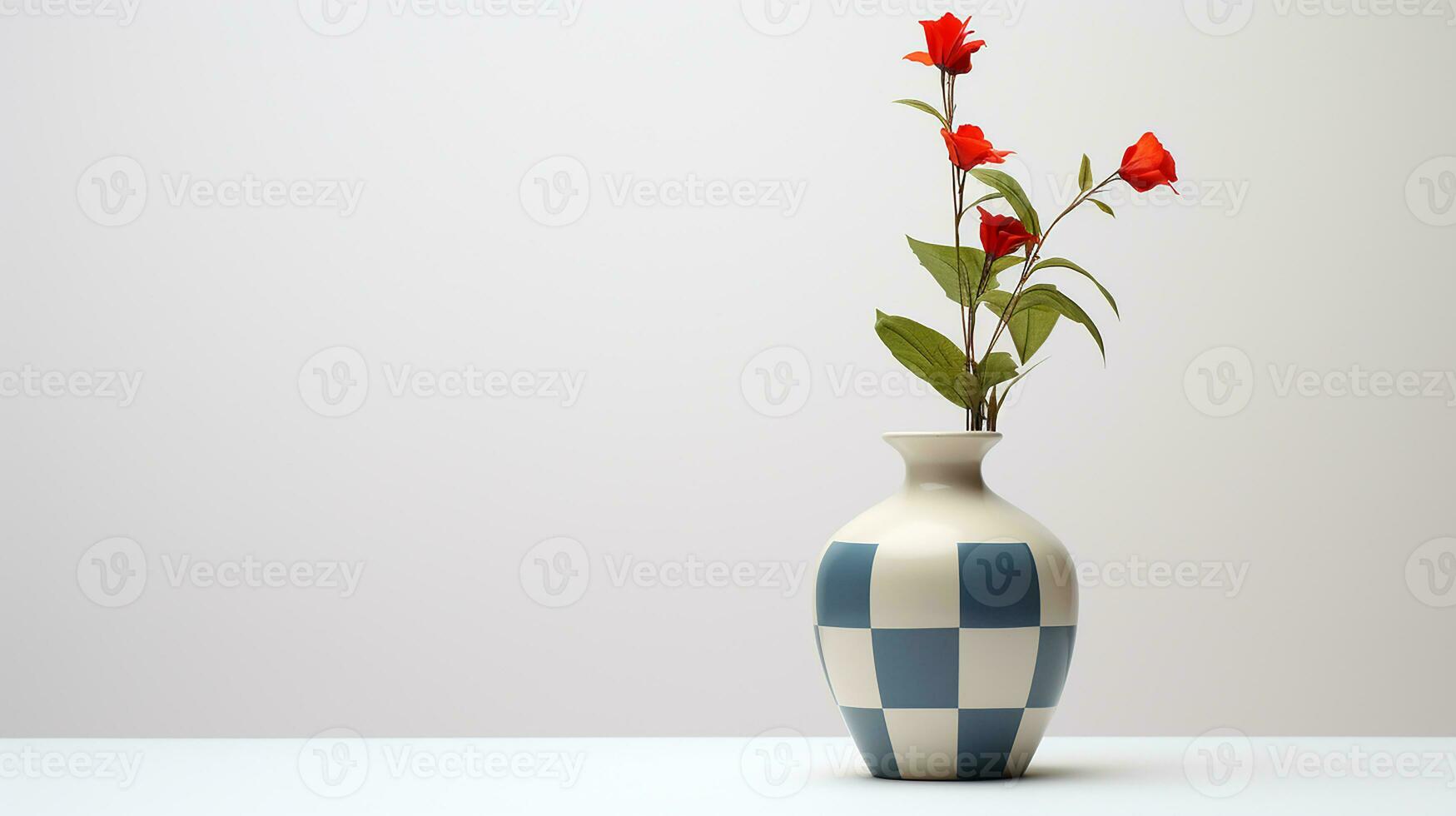 Foto von Harlekin Blume im Topf isoliert auf Weiß Hintergrund. generativ ai