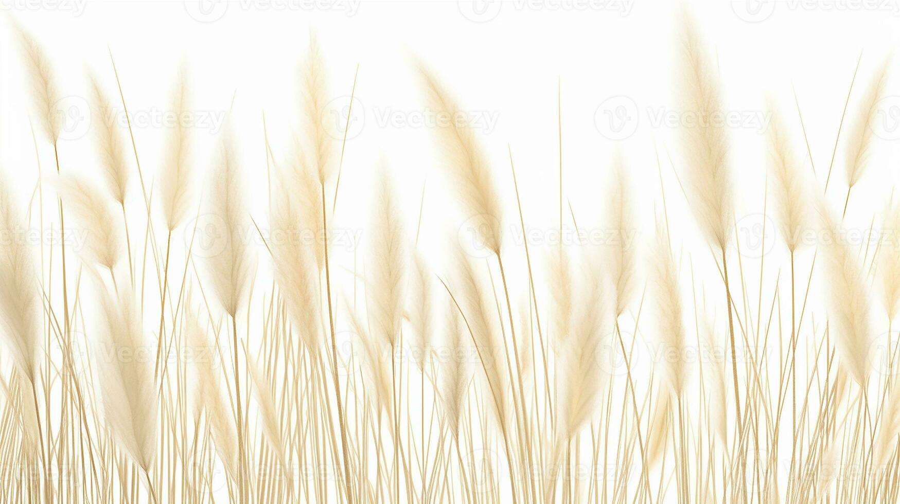 Feder Schilf Gras Blume gemustert Hintergrund. Blume Textur Hintergrund. generativ ai foto