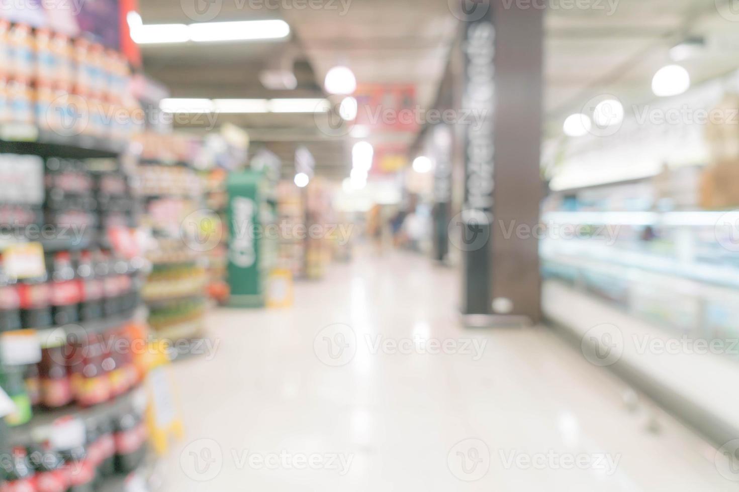 abstrakte Unschärfe im Supermarkt für Hintergrund foto