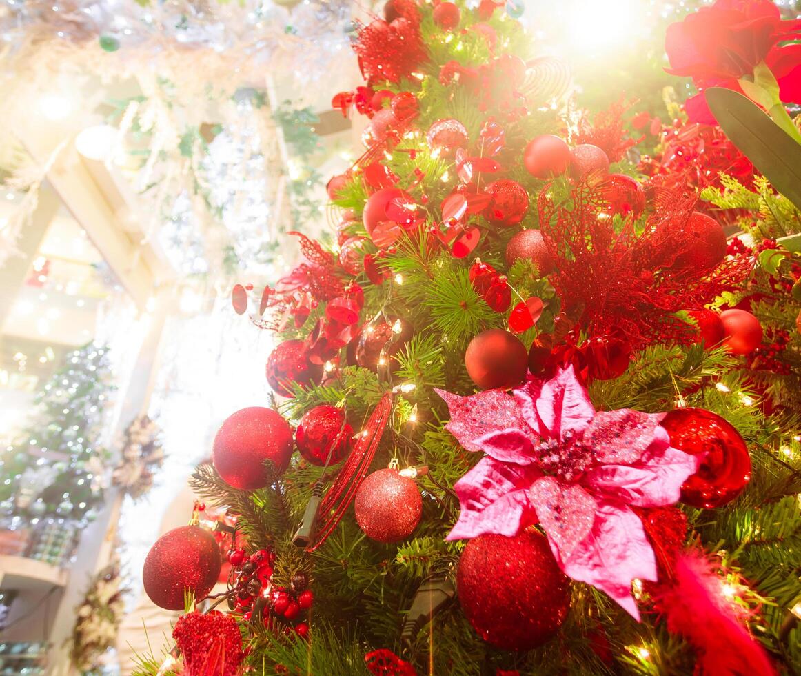 Weihnachtsgeschenk-Shopping-Hintergrund foto