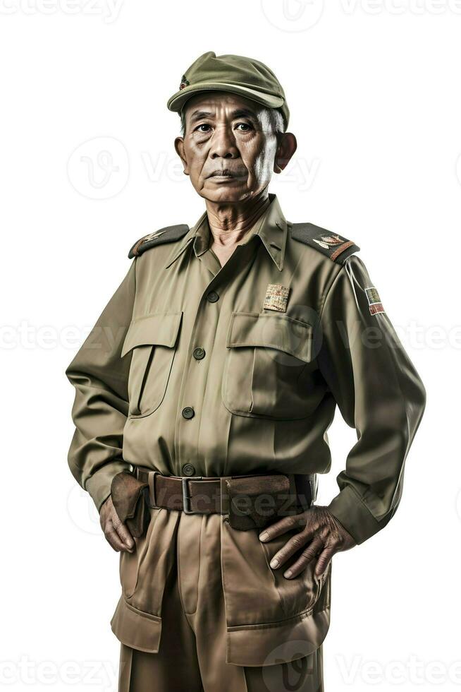 indonesisch Veteran Soldat foto