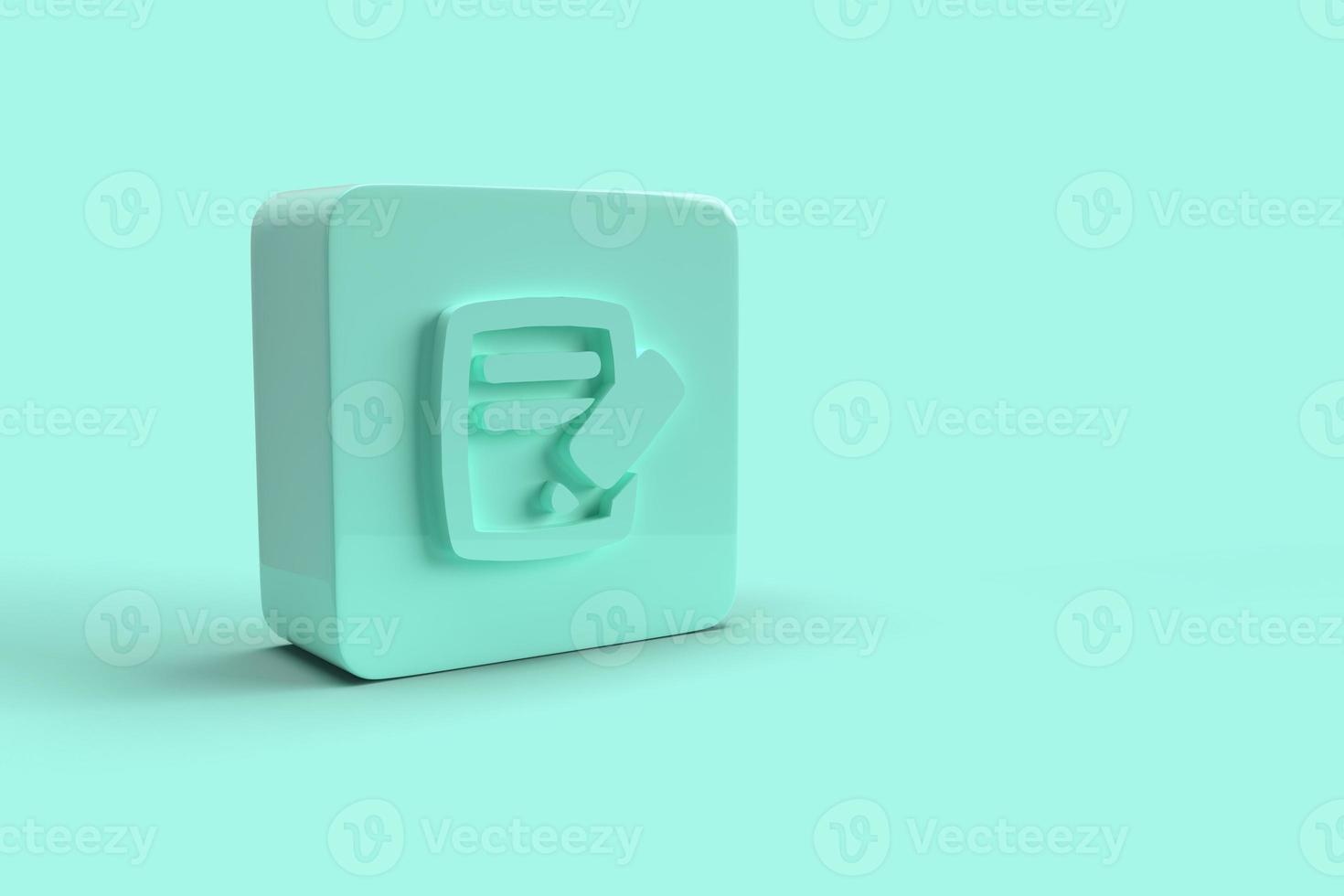 3D-Rendering-Symbol foto