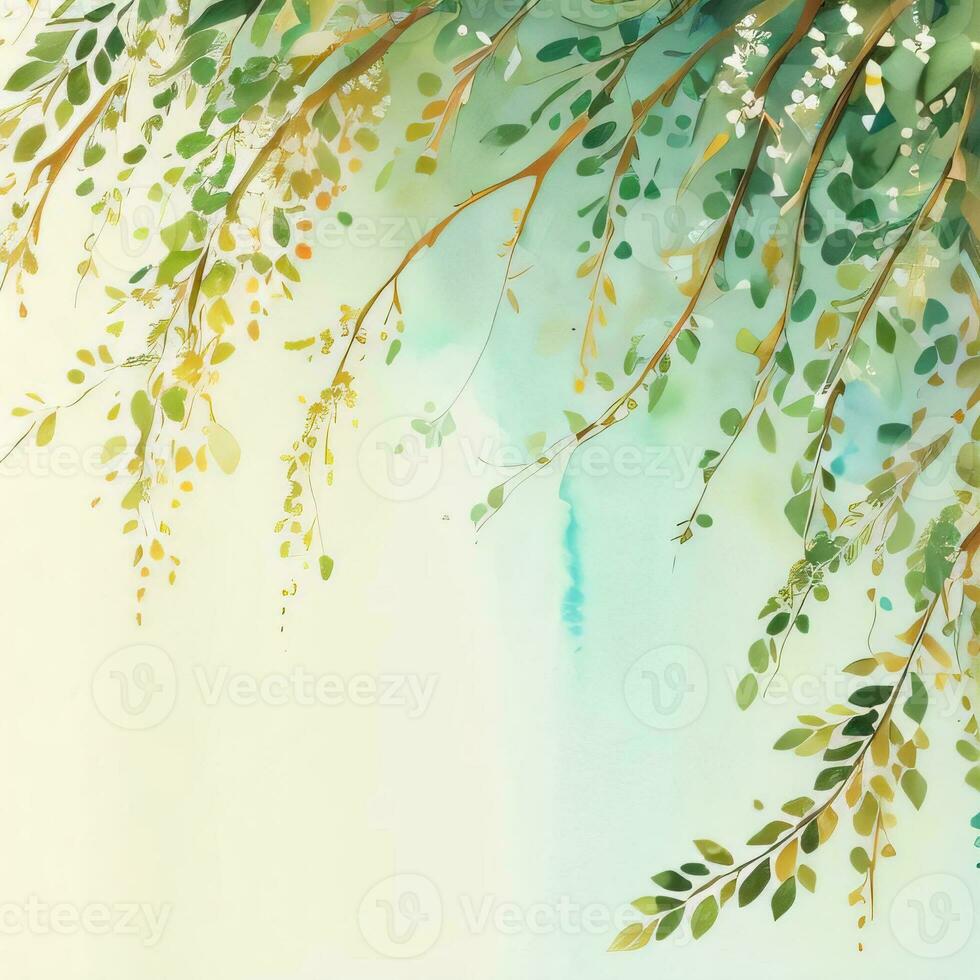 Lexur Aquarell Eukalyptus Hintergrund foto