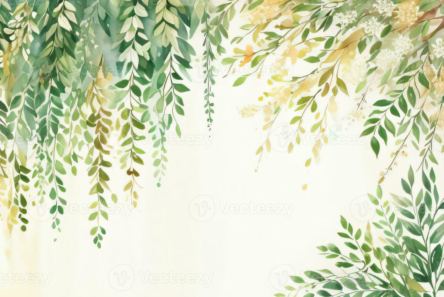 Lexur Aquarell Eukalyptus Hintergrund foto