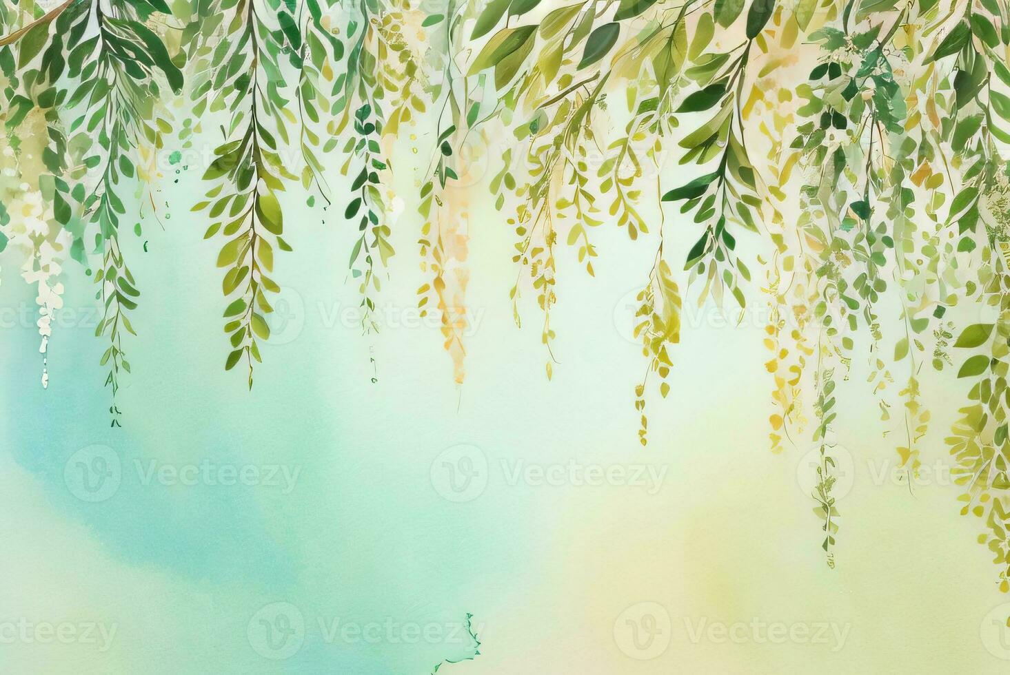 Lexur Aquarell Eukalyptus Hintergrund foto