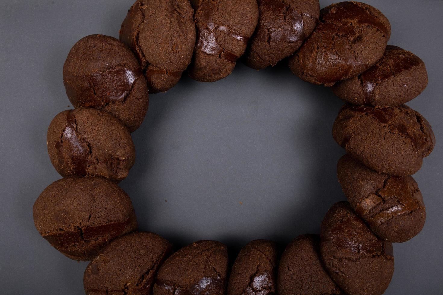 leckere Kekse Lebensmittel auf Papierhintergrund foto