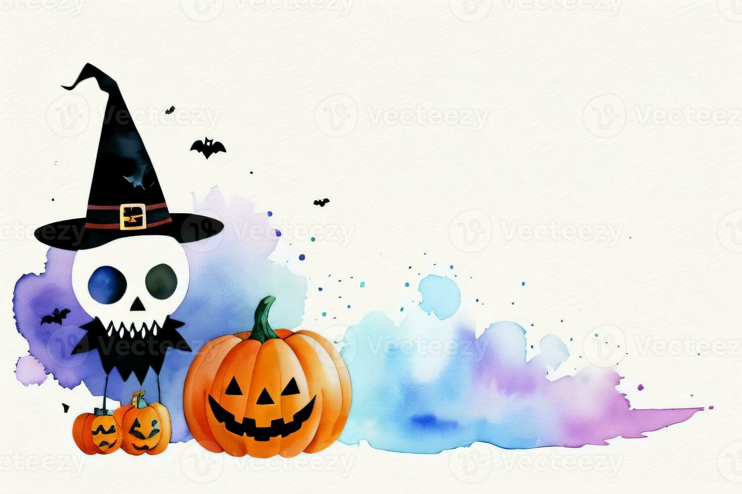 Halloween Aquarell Hintergrund foto