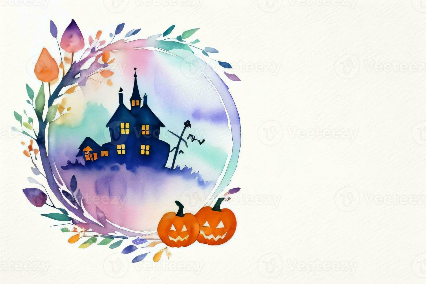 Halloween Aquarell Hintergrund foto