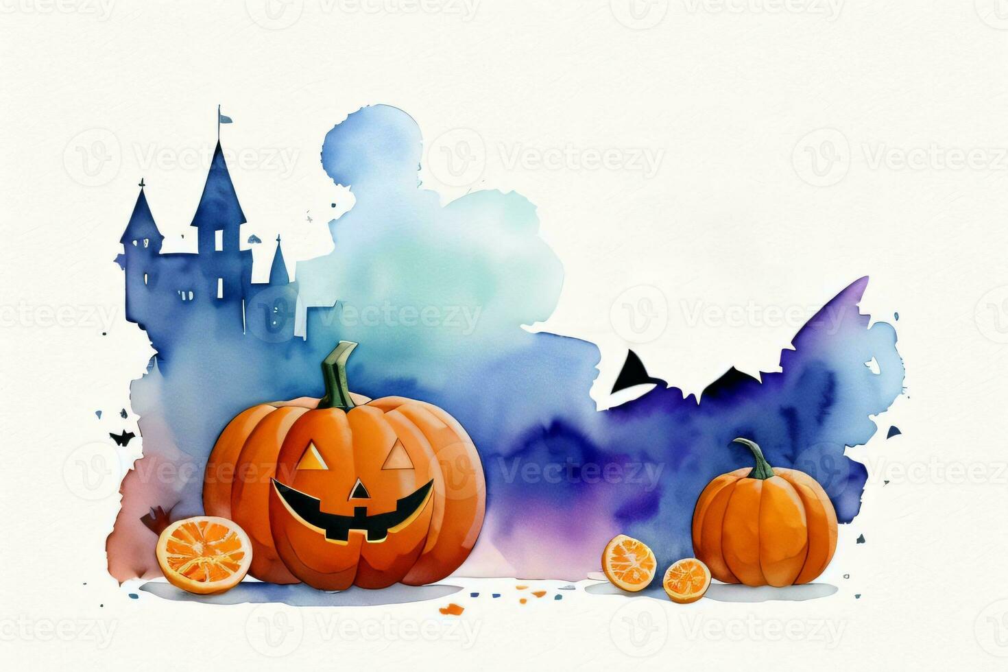 Halloween Aquarell Hintergrund foto