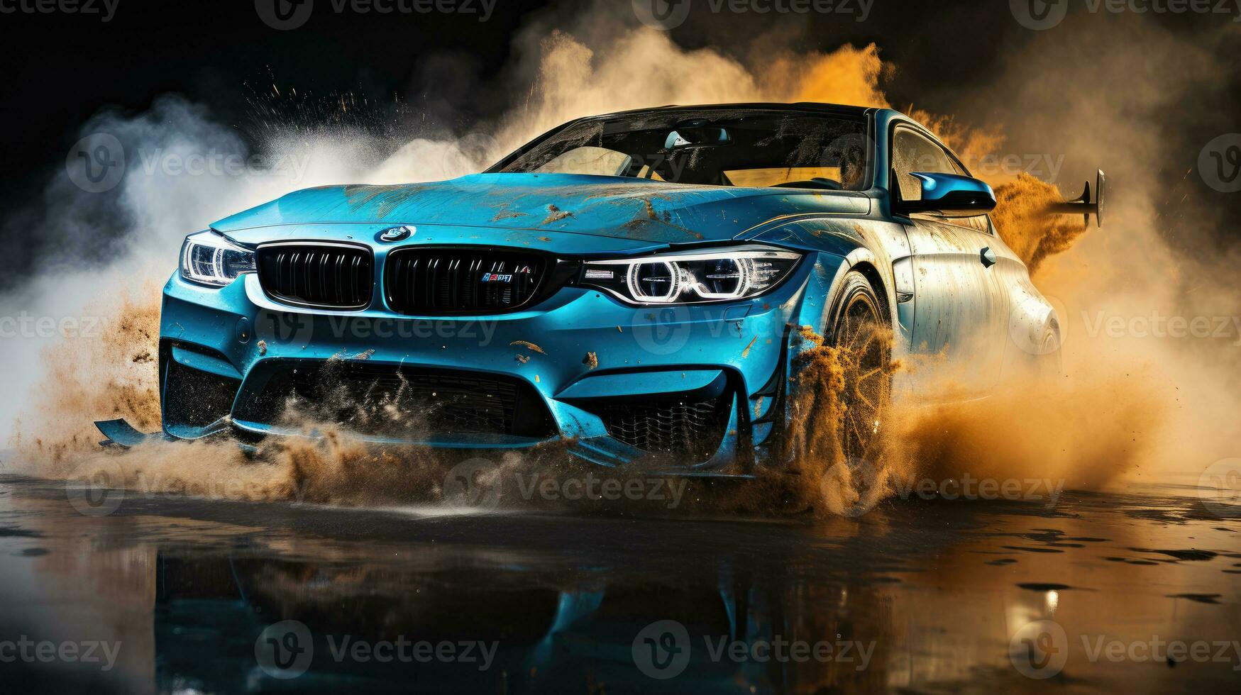 m5 treiben Auto Fachmann Foto Rauch dynamisch im Bewegung Spur Sport Tuning Geschwindigkeit Fotografie