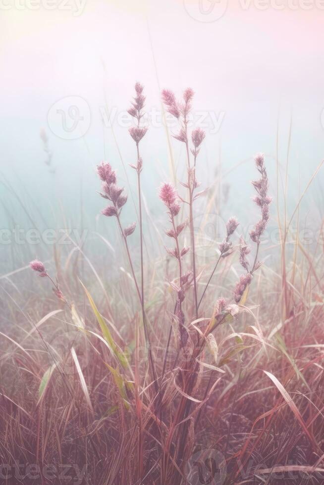 Feld Wind Gras launisch wild friedlich Landschaft Freiheit Szene schön Natur Hintergrund Foto