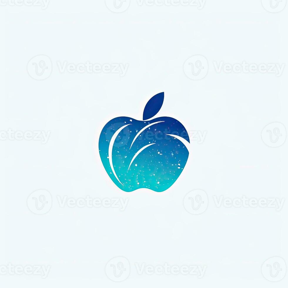 Apfel Logo Symbol Aufkleber Emblem Clip Art Illustration einfach Vektor png eps isoliert foto