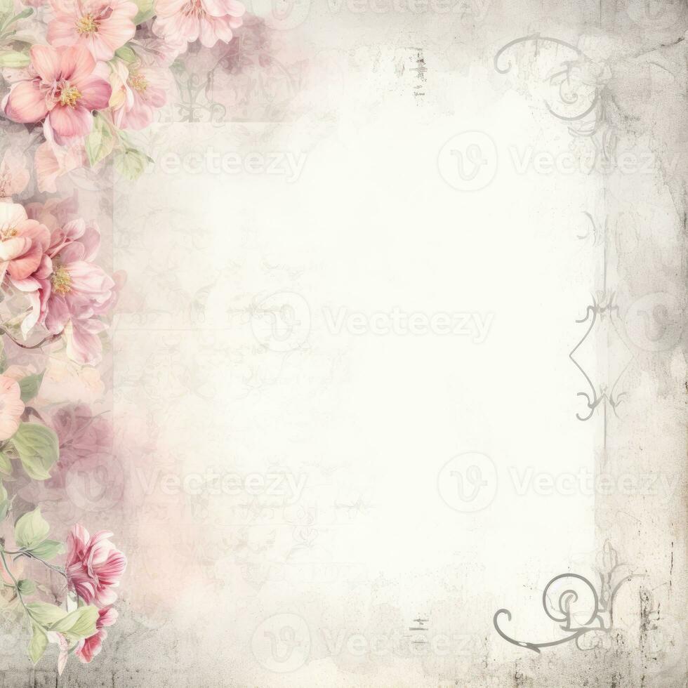 Sammelalbum sanft Aquarell Illustration Hand gezeichnet Pastell- romantisch drucken Rand Rahmen Hochzeit foto