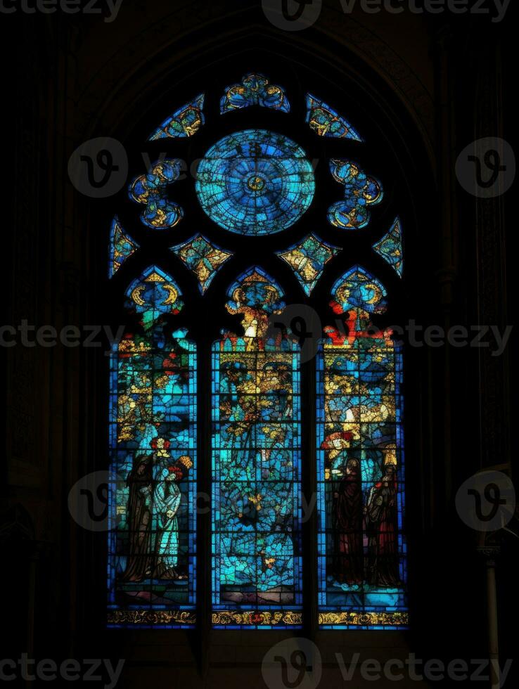 befleckt Glas Fenster Mosaik religiös Collage Kunstwerk retro Jahrgang texturiert Religion foto