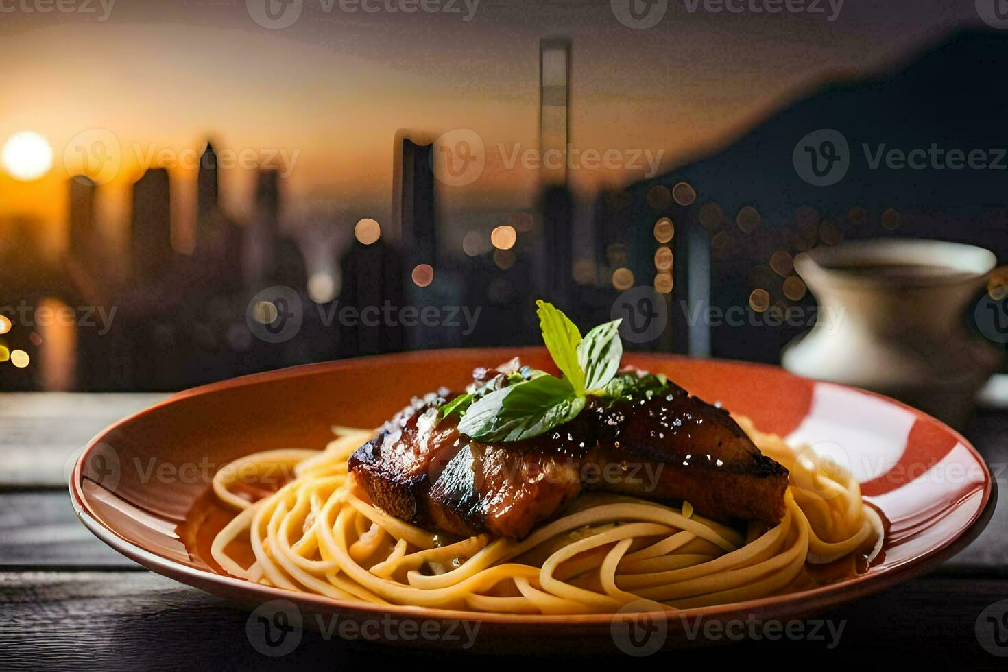 das Beste setzt zu Essen im Hong Kong. KI-generiert foto