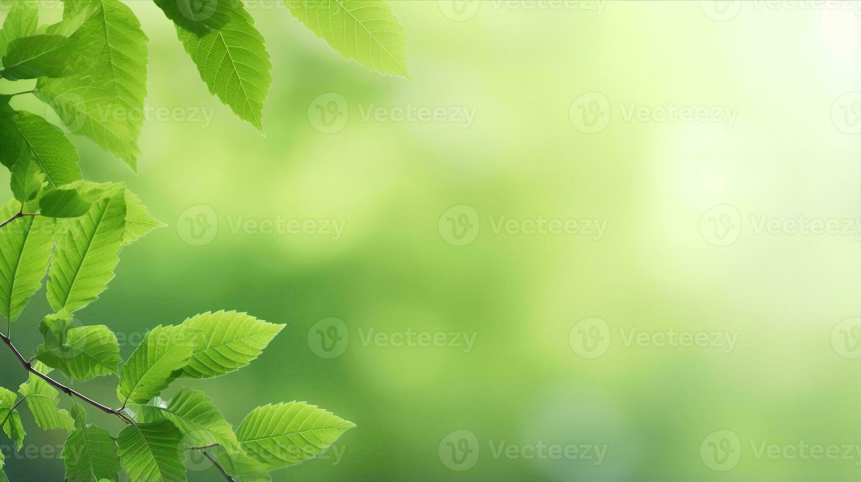 Grün Blätter, Garten, Umgebung Ökologie Konzept, abstrakt Grün Hintergrund. generativ ai foto