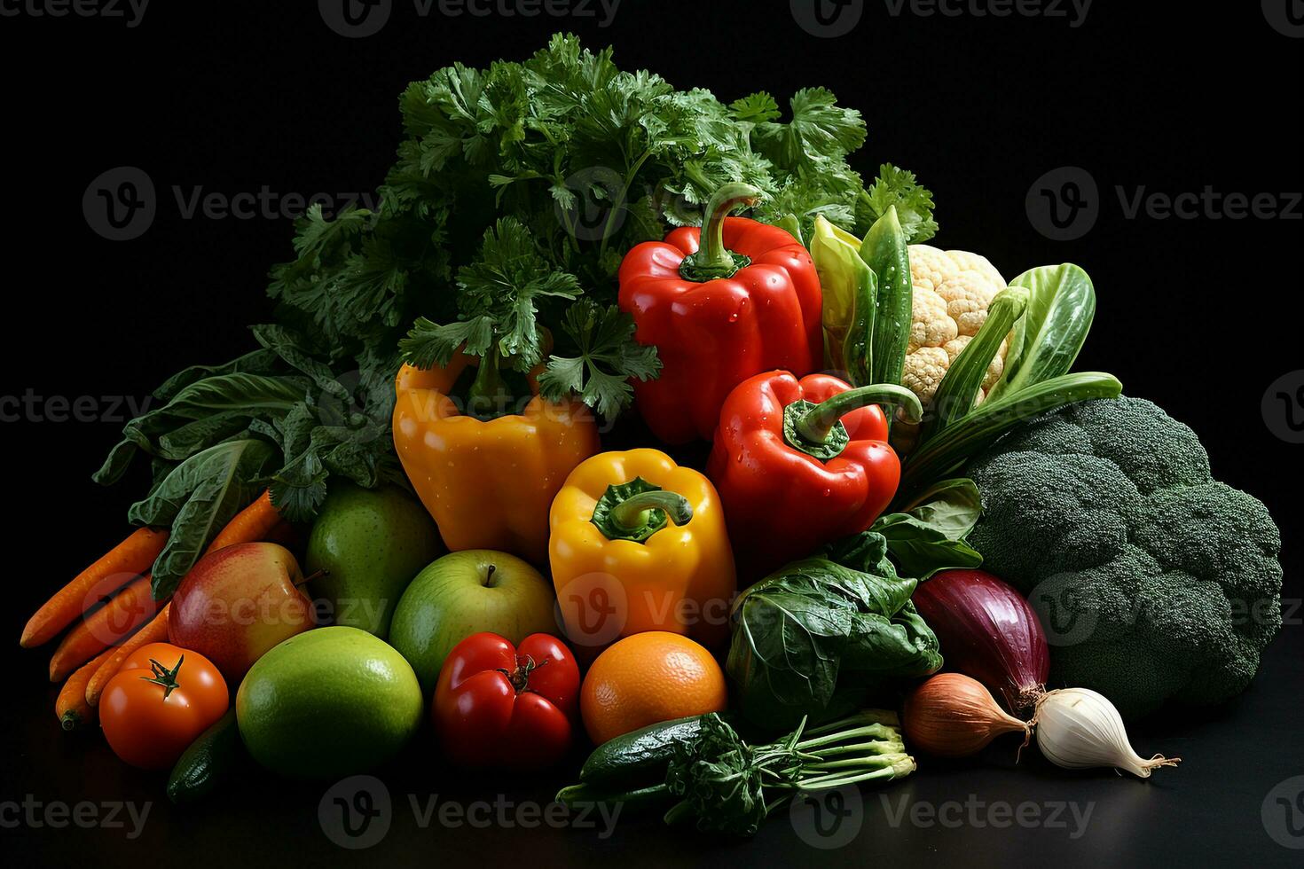 verschiedene Arten von frisch Gemüse foto