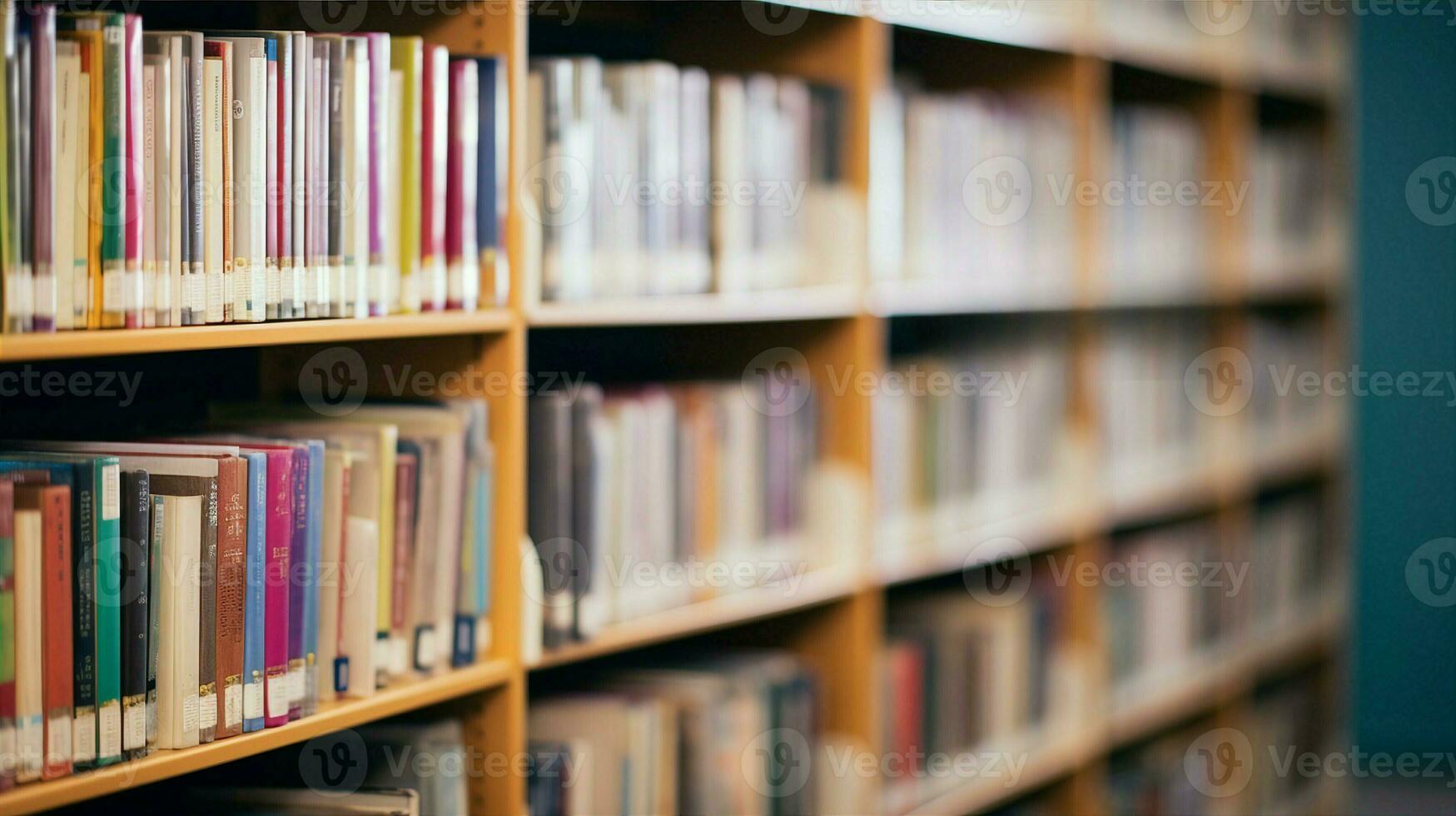 ein Öffentlichkeit Bibliothek Angebot Blindenschrift Bücher und Hörbücher, gewährleisten lesen Inklusivität zum das visuell beeinträchtigte. generativ ai foto