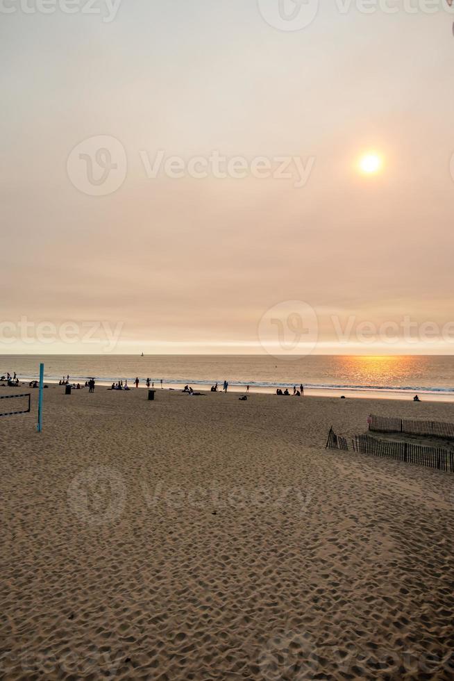 Huntington Strandszenen und Umgebung im November foto