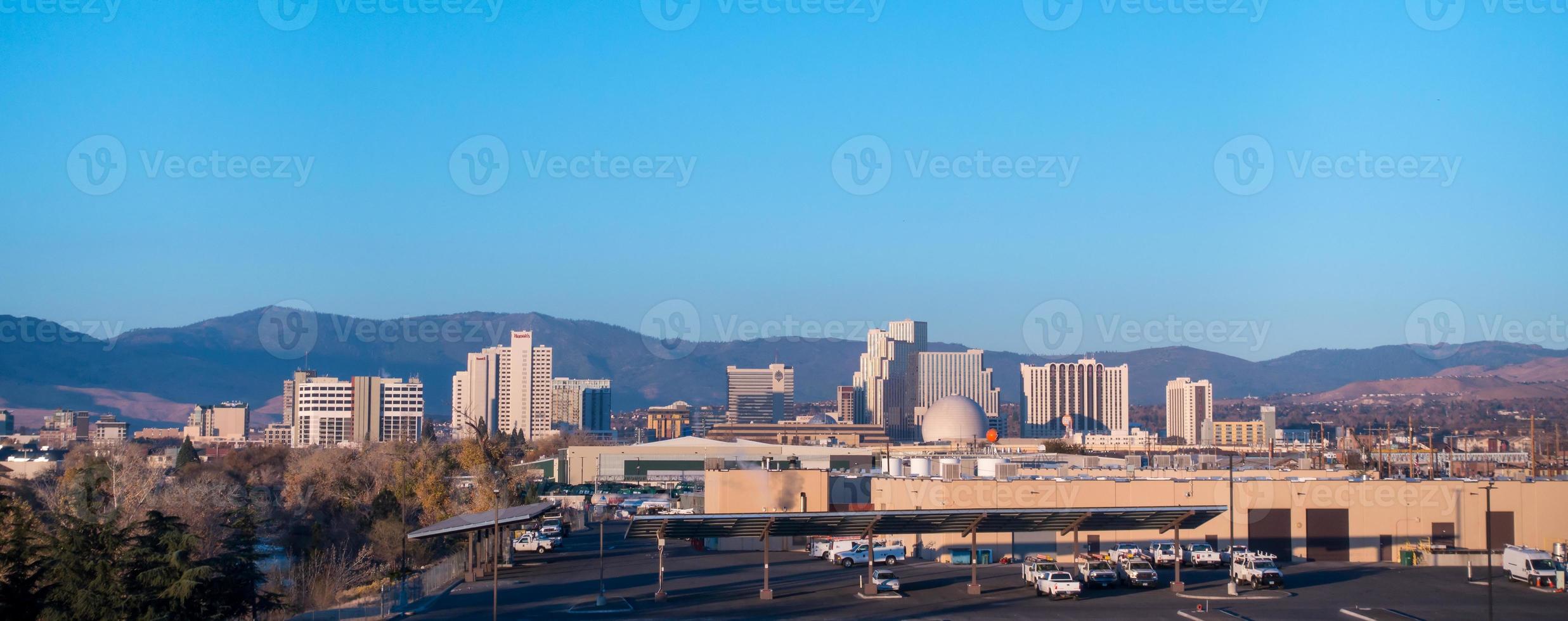 Reno Nevada Skyline der Stadt am frühen Morgen foto