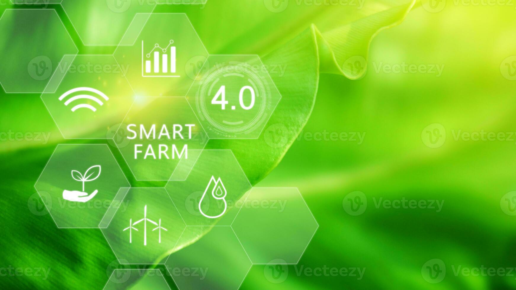 Clever Bauernhof, Landwirtschaft Konzept mit Infografiken Clever Landwirtschaft und Präzision Landwirtschaft 4.0 mit visuell Symbol, Digital Technologie Landwirtschaft und Clever Landwirtschaft Konzept. foto