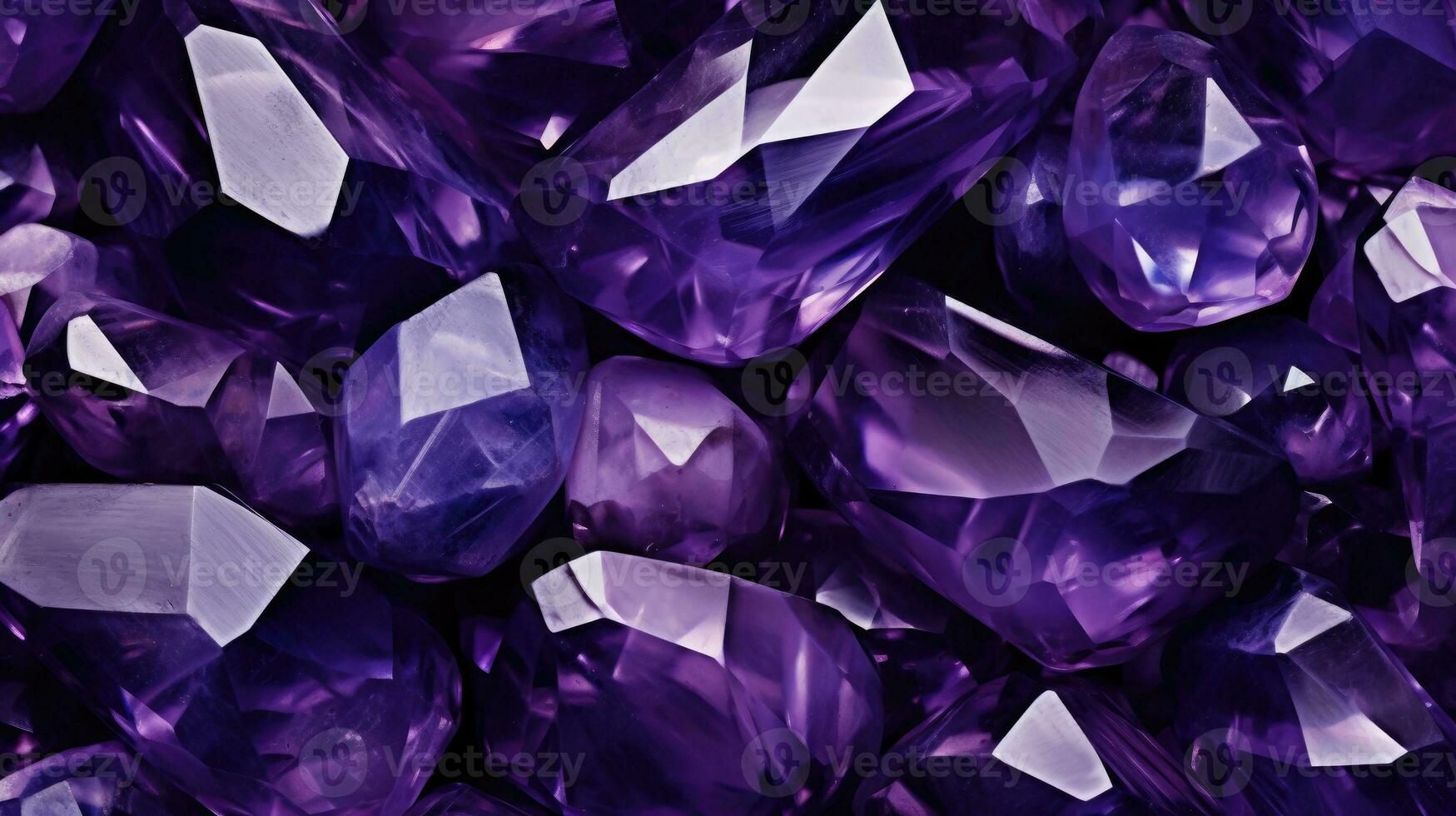 Amethyst Kristall Hintergrund ai generiert foto