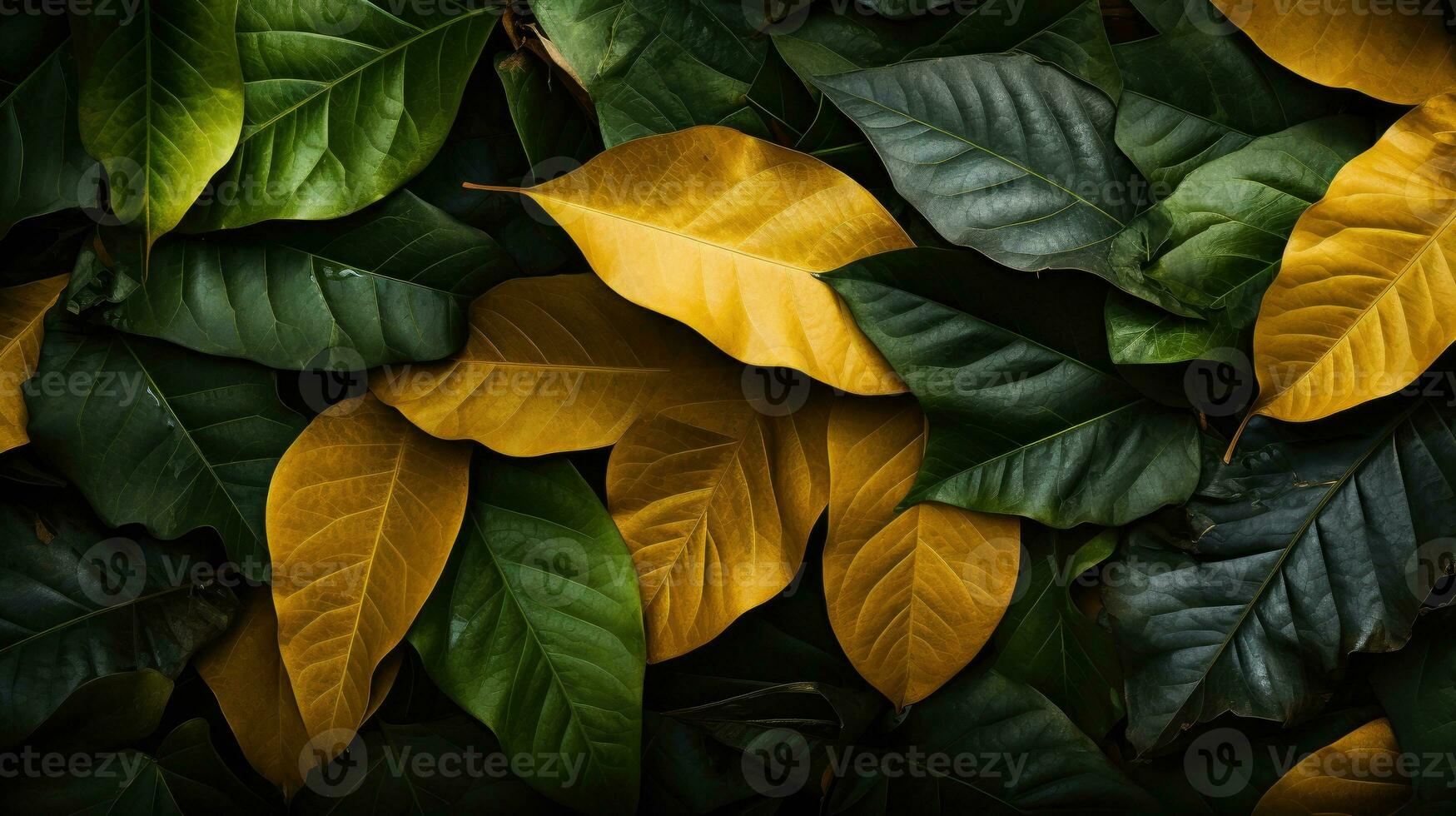 Blätter Hintergrund ai generiert foto