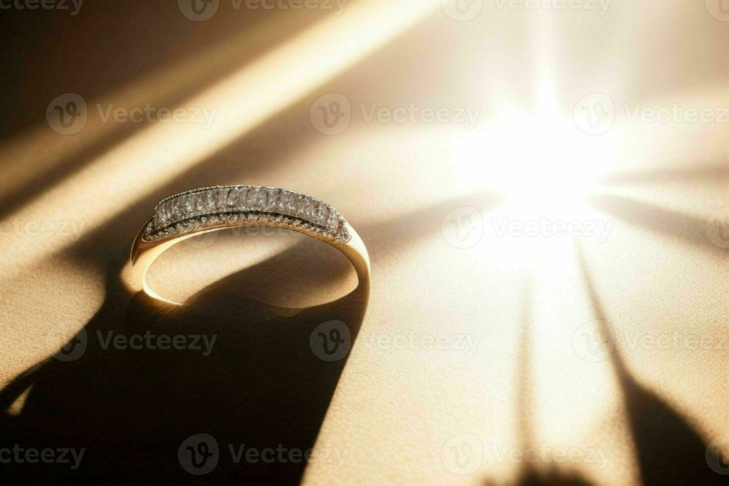 glänzend Diamant Ring Schmuck. ai generativ Profi Foto