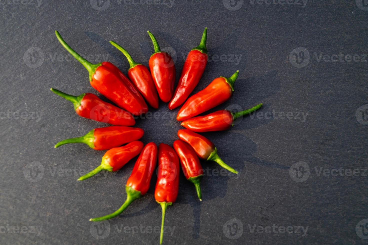 rote Chilischote scharfes Gemüse foto