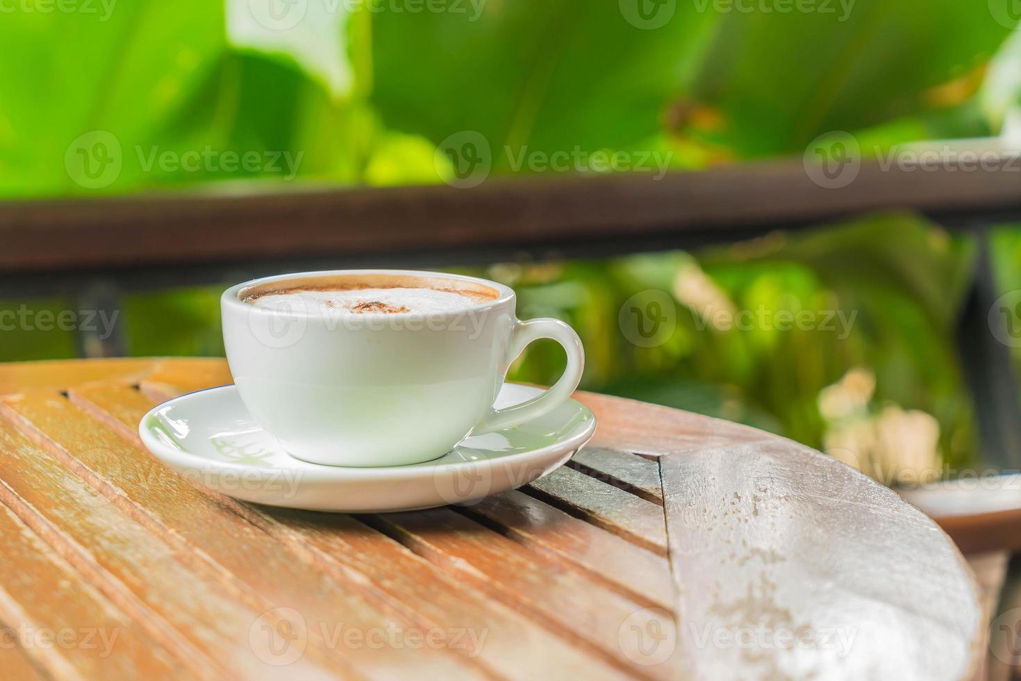 heißer Mokka im Café foto