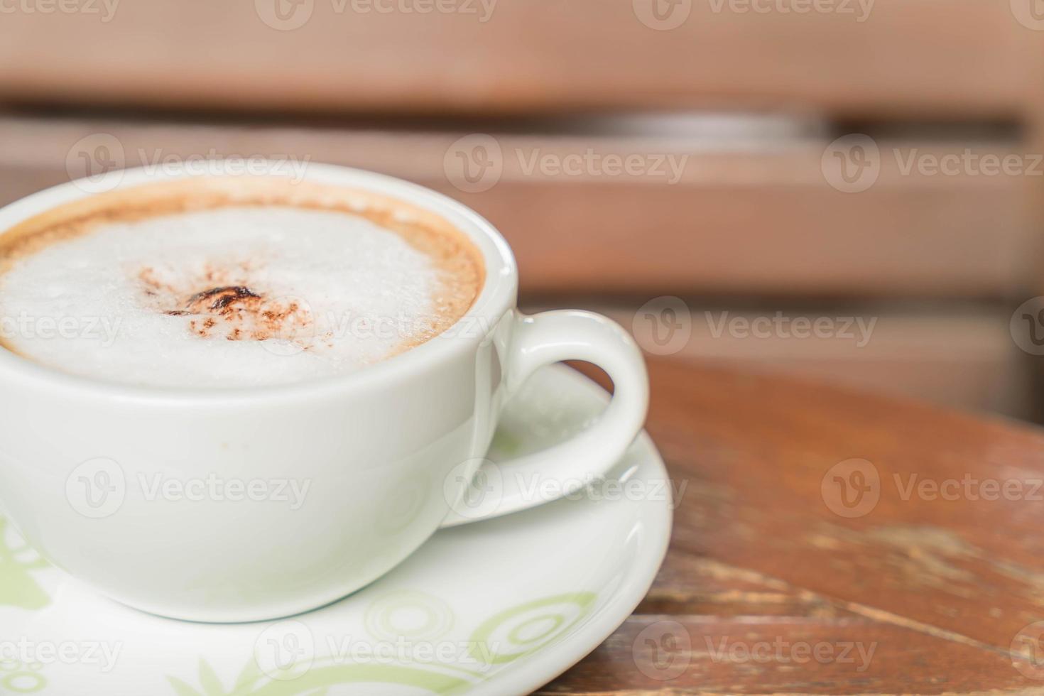 heißer Mokka im Café foto