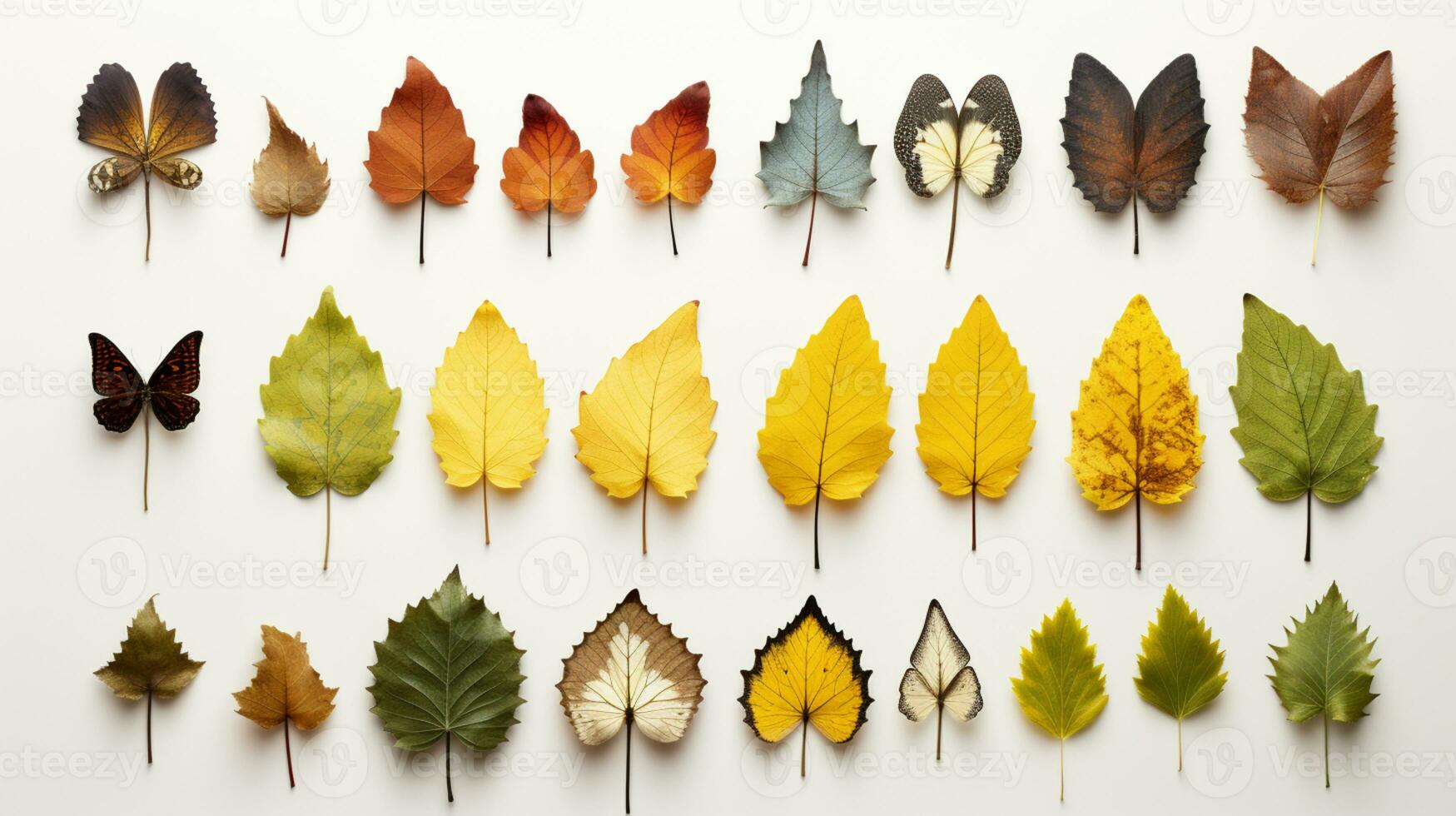 bunt Blatt Jahreszeit Veränderung Konzept foto