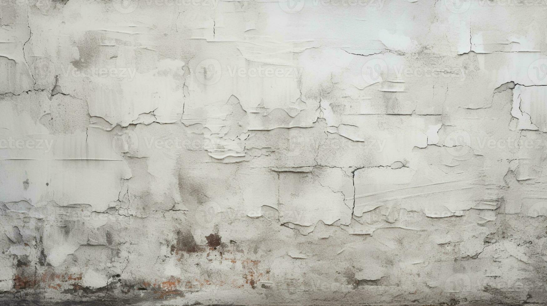 abstrakt Backstein Mauer alt befleckt Stuck Textur, Kopieren Raum, ai generativ foto