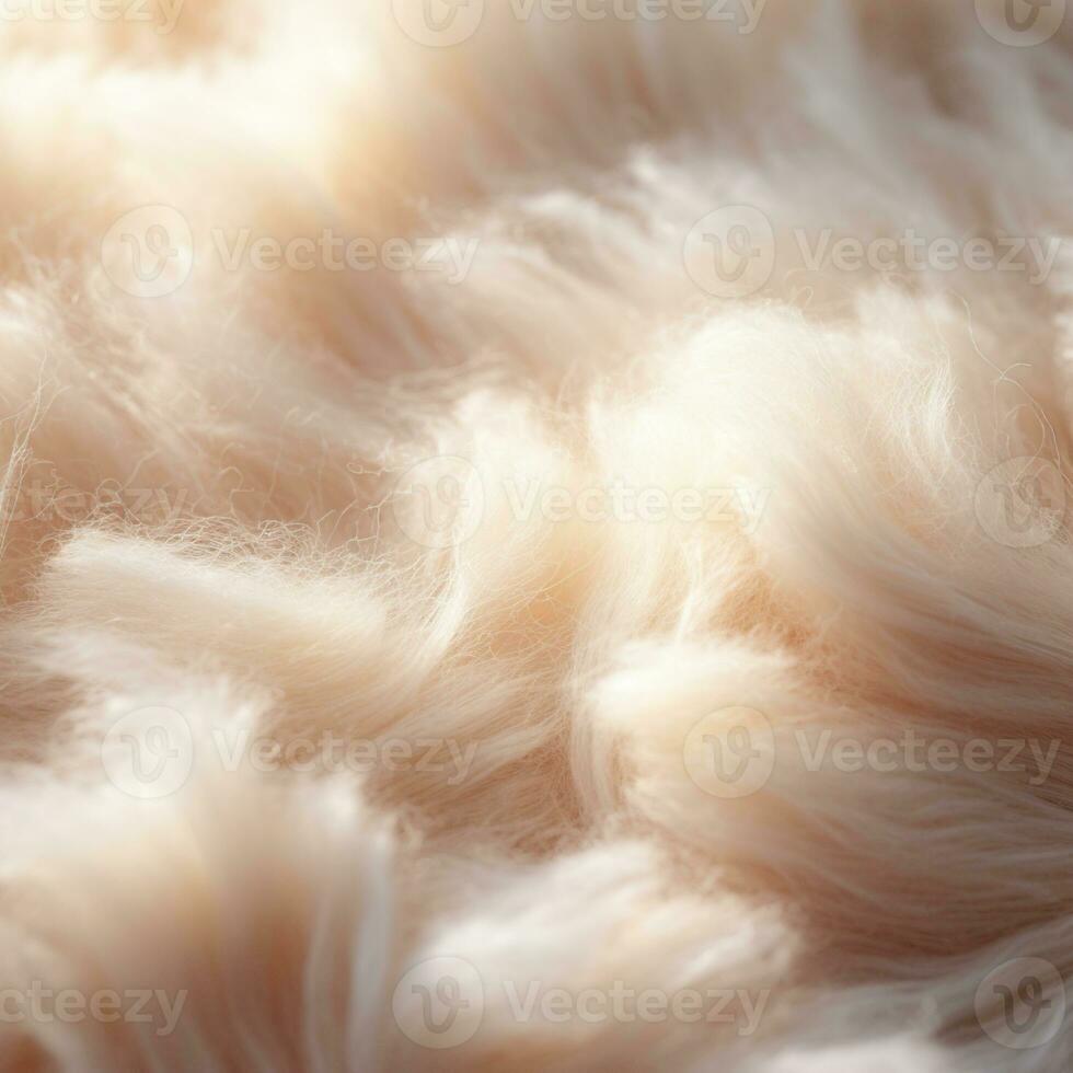 Sanft wolle Textur, Wolle Ballaststoff neutral Beige, ai generativ foto
