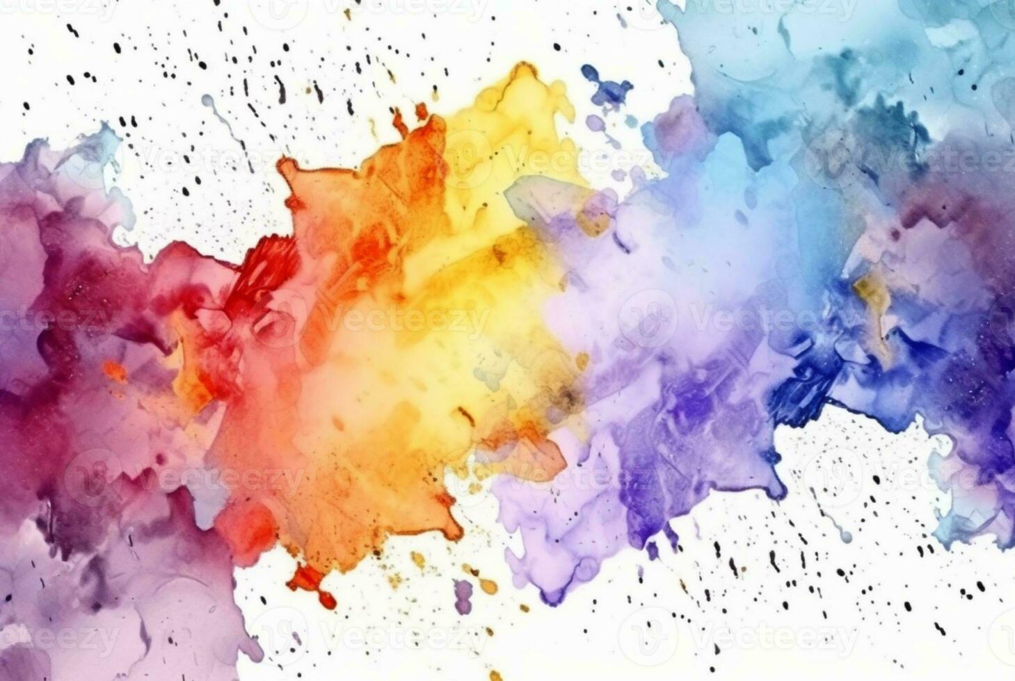 bunt Aquarell isoliert Weiß Hintergrund. generativ aii foto