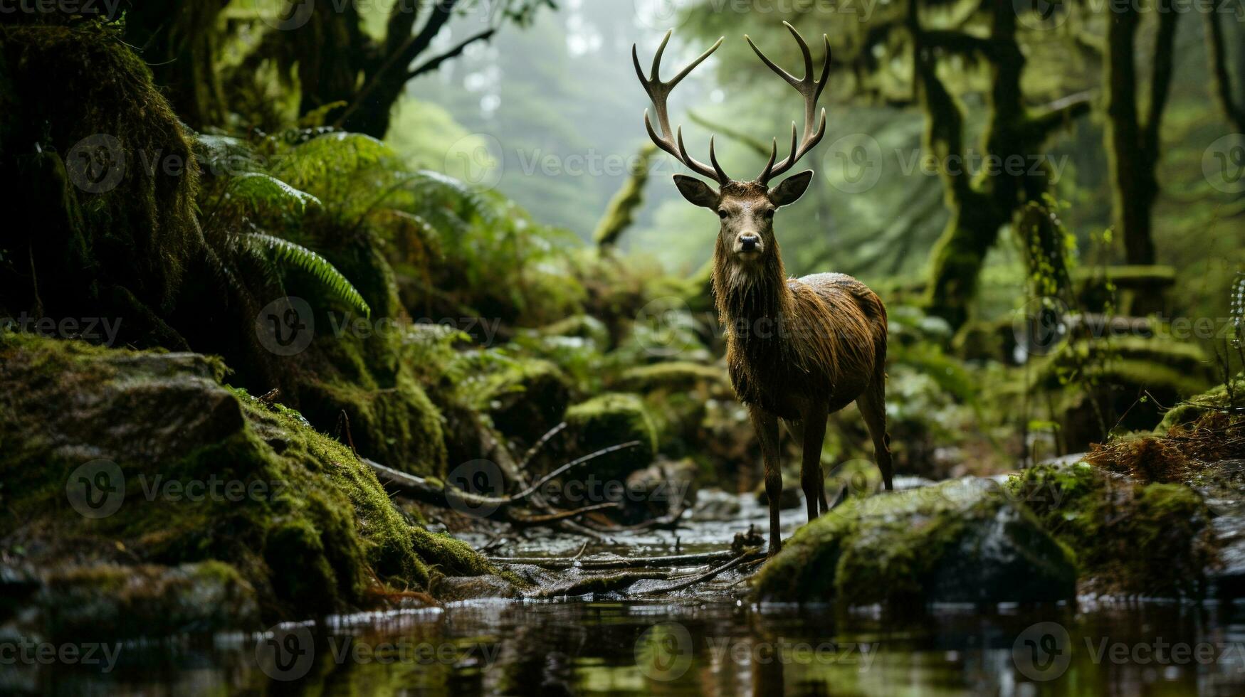 generativ ai, Harmonie von Wildnis foto