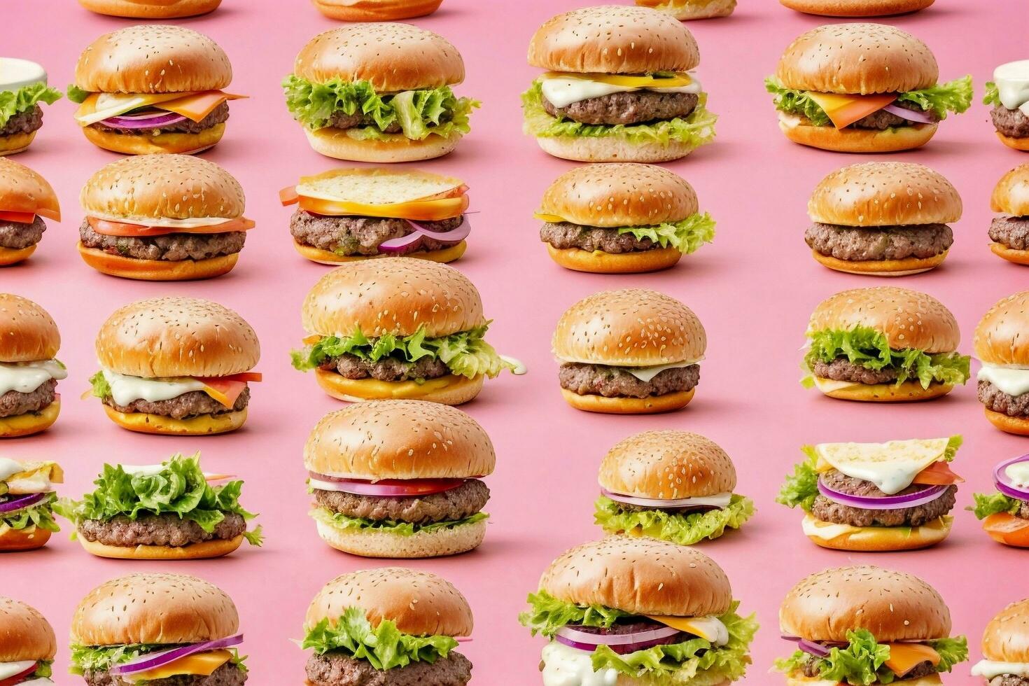 verlockend klassisch Käse Burger generativ ai foto