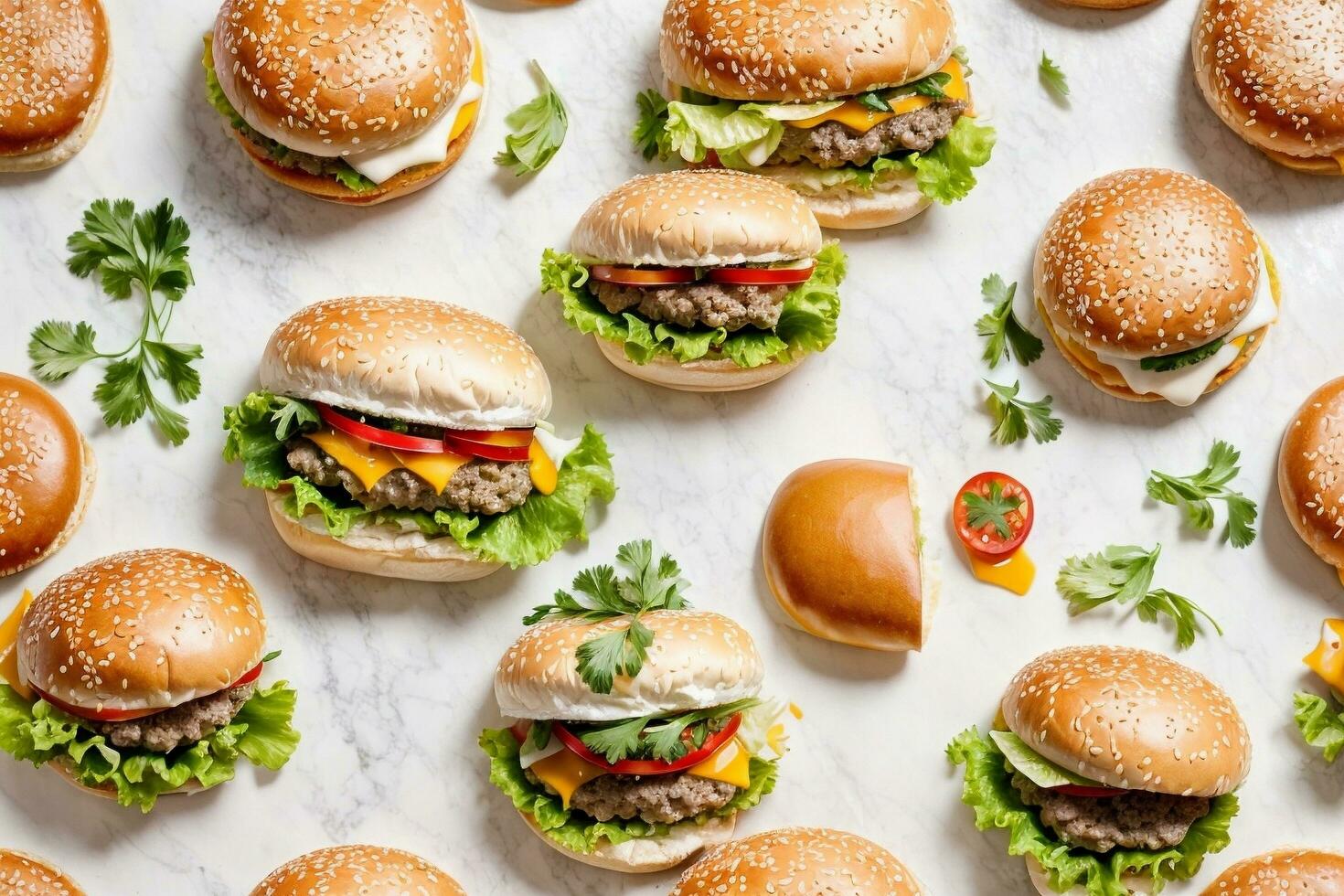 Gourmet Käse Burger generativ ai foto