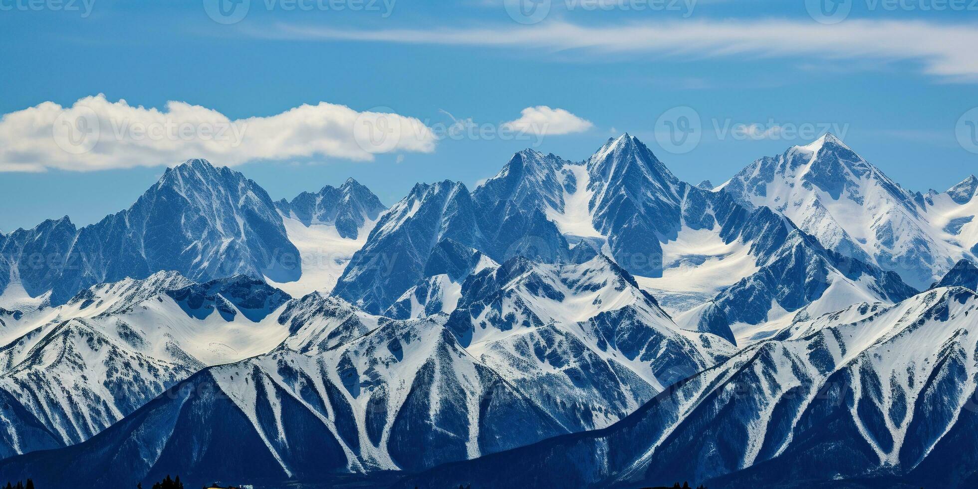 Alaska Berg Angebot Wildnis Natur Landschaft schneebedeckt Berge Hintergrund ai generiert foto