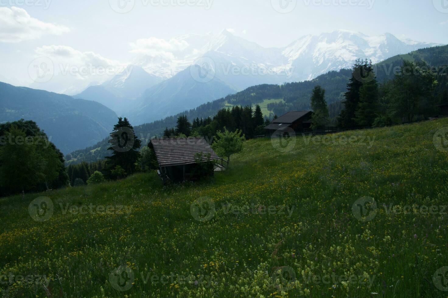Landschaft von das Französisch Alpen foto