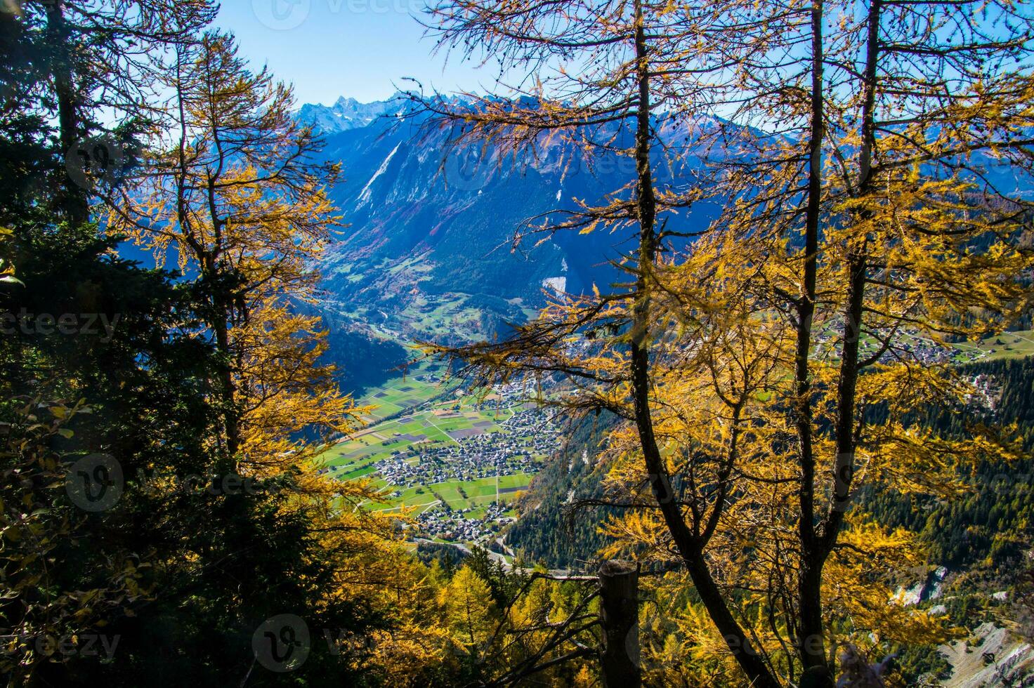 Auszahlung des Alpen suisse en automne foto